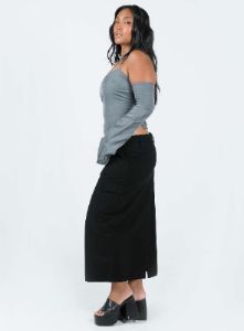 Motel Widya Skirt Panama Black sold by Princess Polly