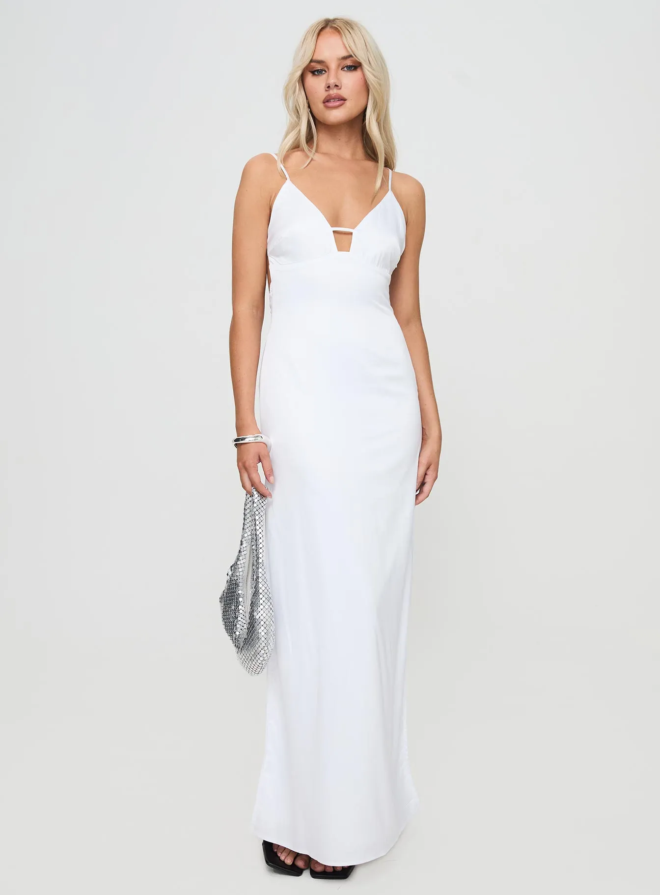 Atheria Maxi Dress White sold by Princess Polly product image thumbnail 3