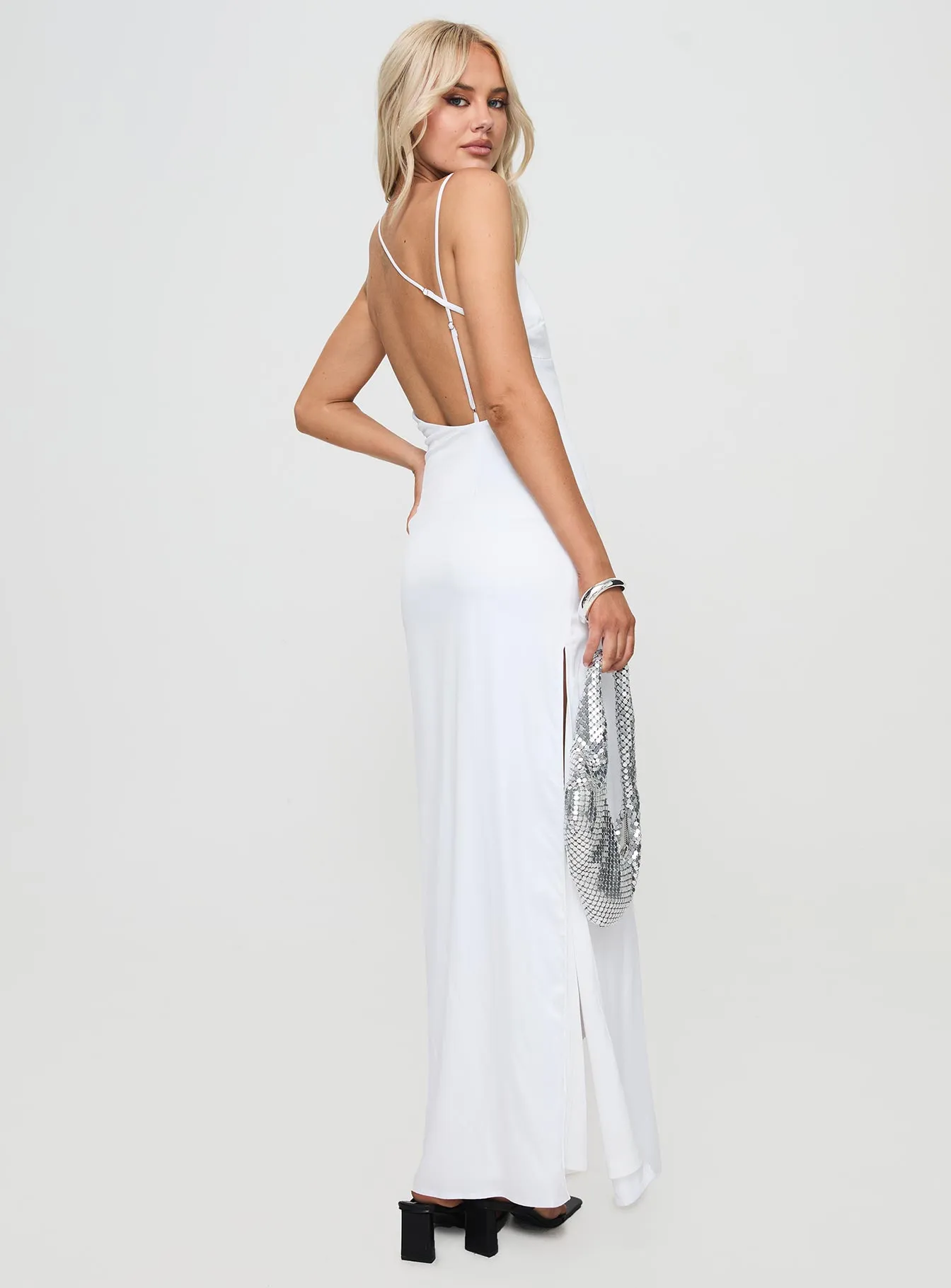 Atheria Maxi Dress White sold by Princess Polly product image thumbnail 5