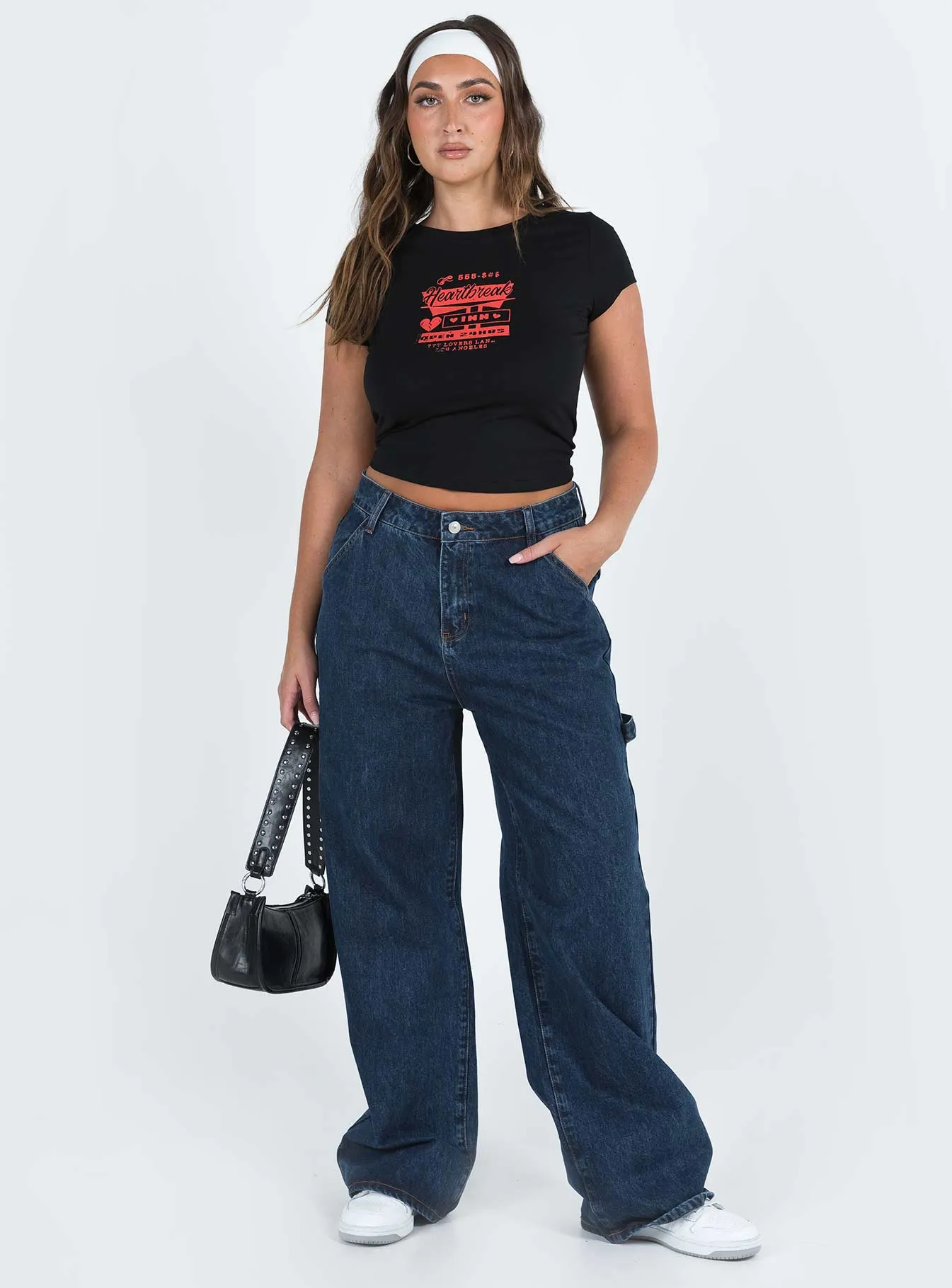 Hambleton Jeans Dark Wash Denim sold by Princess Polly product image thumbnail 3