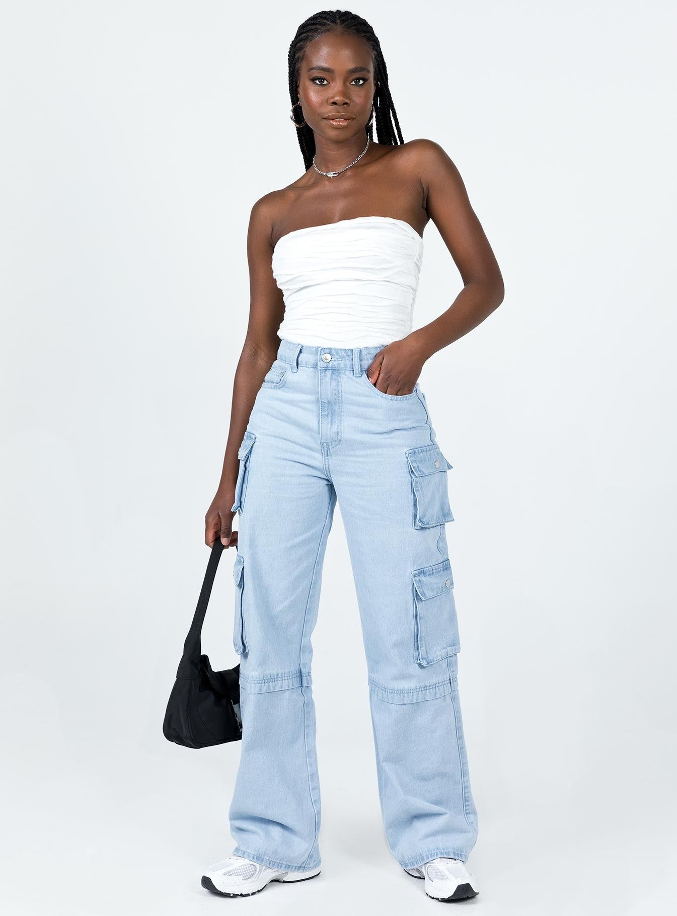 Cecile Strapless Top White sold by Princess Polly product image thumbnail 3