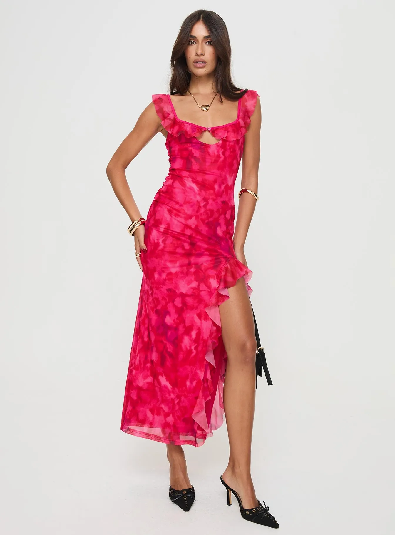 Ceri Maxi Dress Pink sold by Princess Polly