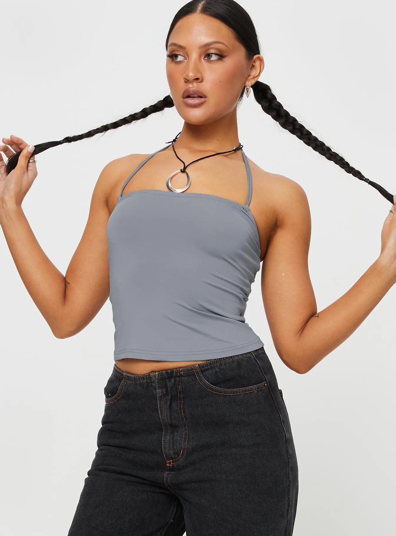 Halt It Top Blue sold by Princess Polly product image thumbnail 2