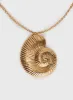 Bucatini Shell Necklace Gold sold by Princess Polly