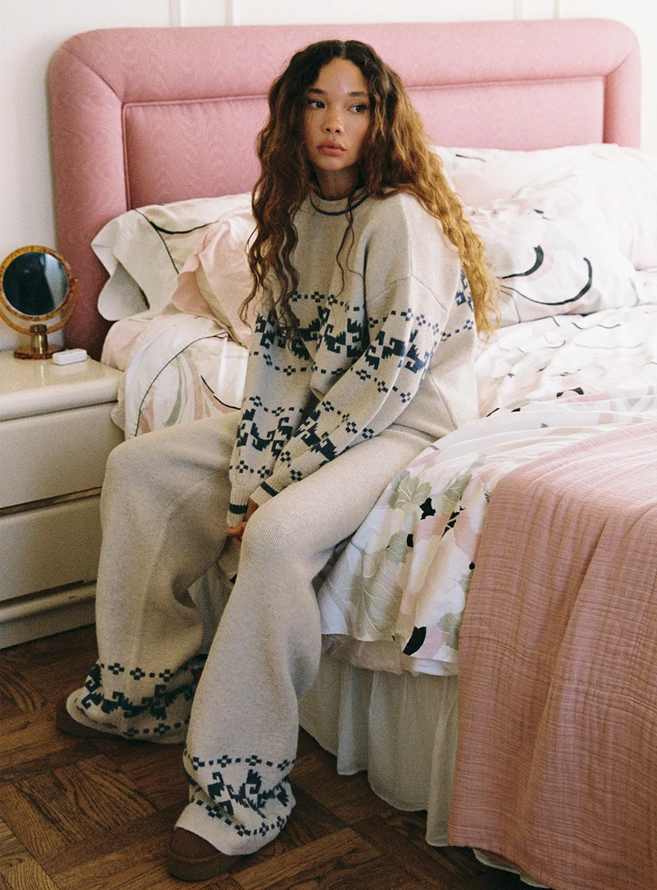 Alpine Sweater Cream / Blue sold by Princess Polly product image thumbnail 3