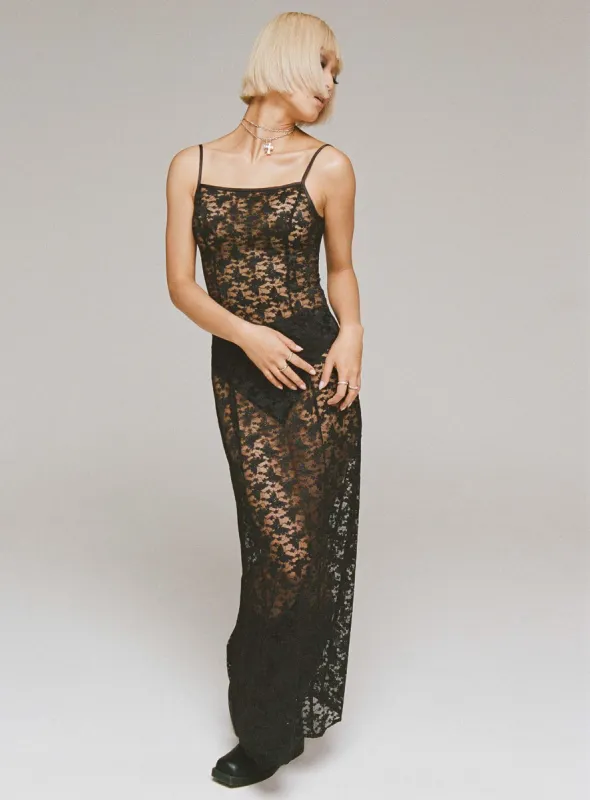 Countess Maxi Dress Black sold by Princess Polly