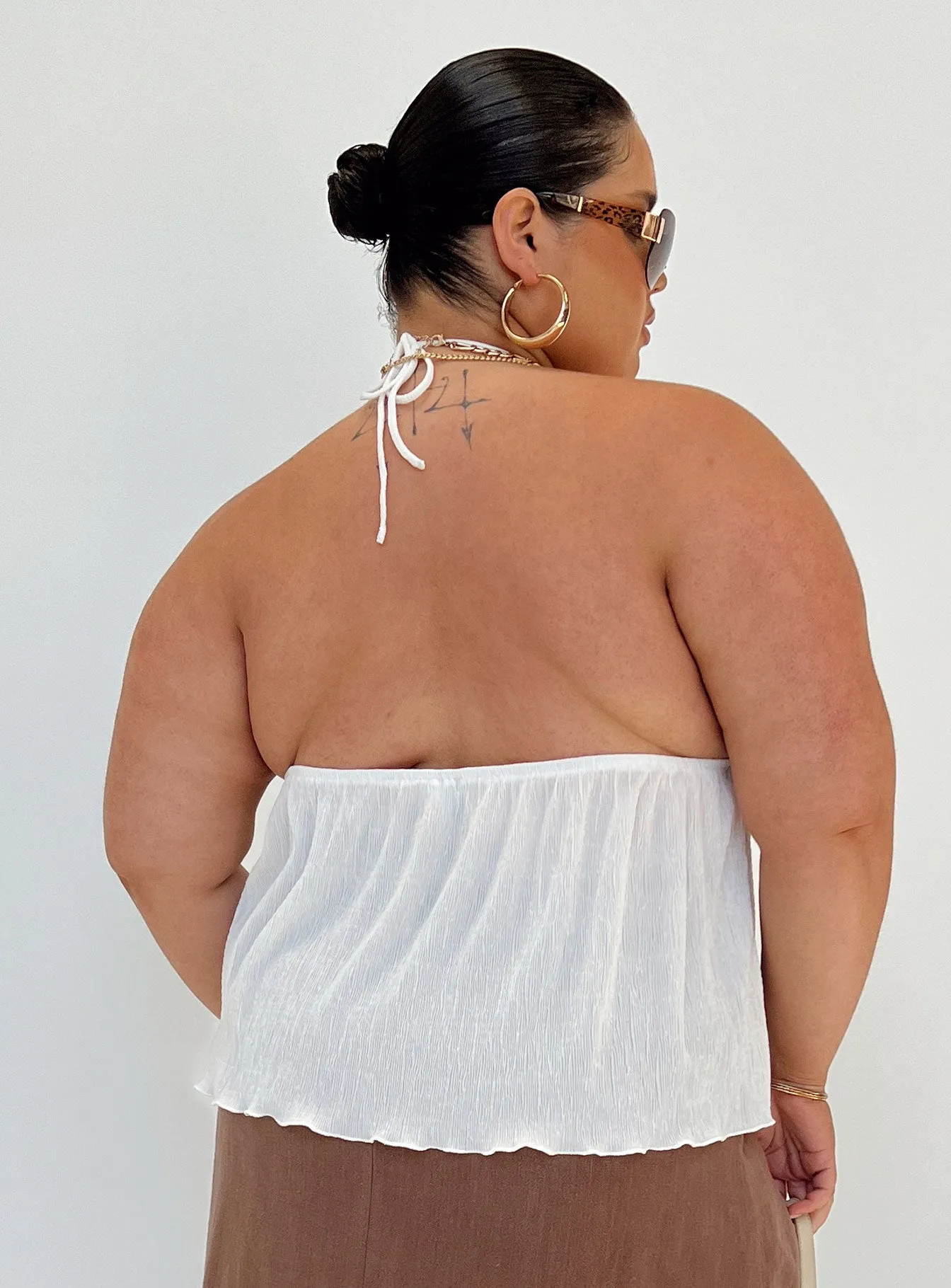 Chantria Top White Curve sold by Princess Polly product image thumbnail 4