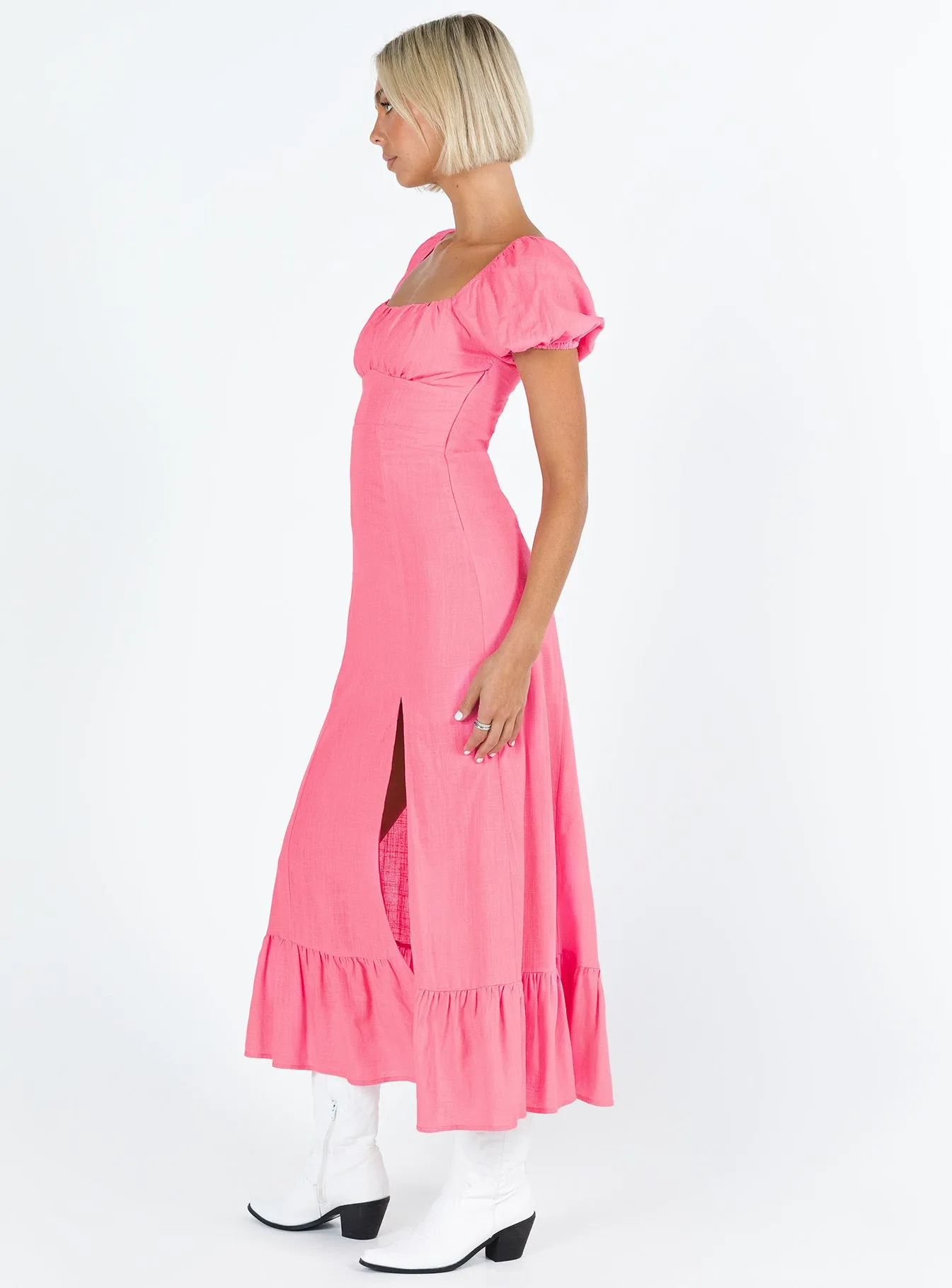 Zella Midi Dress Pink sold by Princess Polly product image thumbnail 4