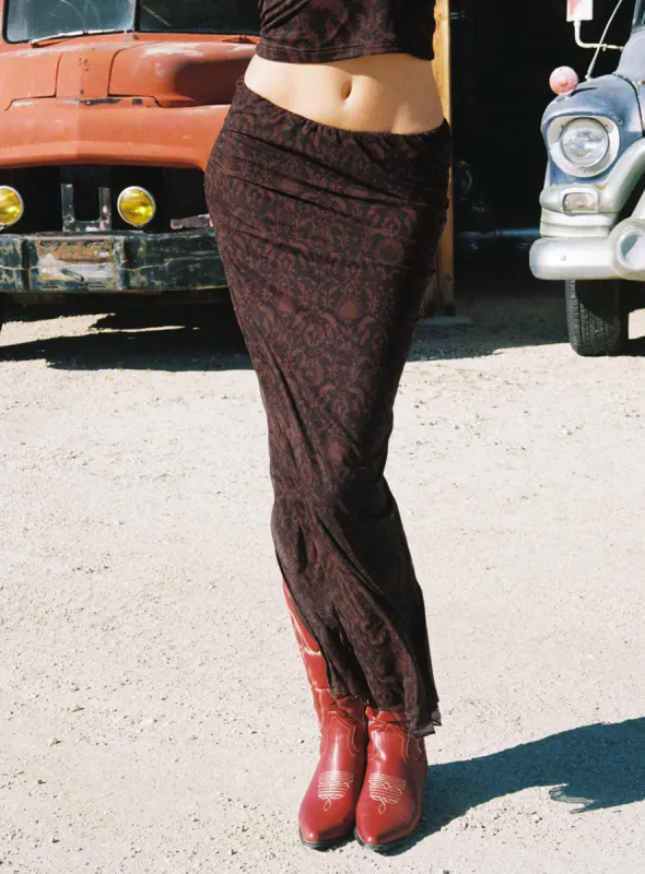 Hostona Maxi Skirt Mutli sold by Princess Polly