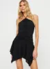 Malas Halter Mini Dress Black sold by Princess Polly