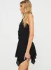 Malas Halter Mini Dress Black sold by Princess Polly