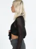 Arcott Long Sleeve Top Black sold by Princess Polly
