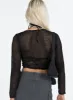 Arcott Long Sleeve Top Black sold by Princess Polly
