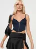 Palisade Corset Top Navy sold by Princess Polly