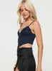 Palisade Corset Top Navy sold by Princess Polly