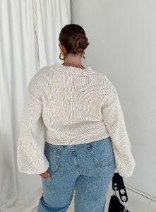 Harmony Sweater Beige Curve sold by Princess Polly