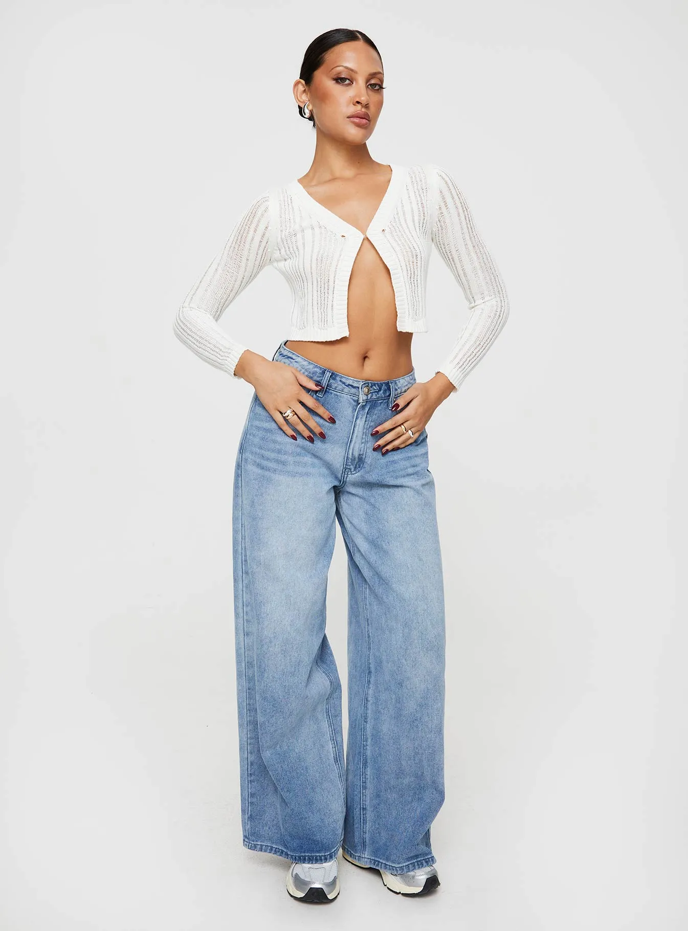 Primie Long Sleeve Top White sold by Princess Polly product image thumbnail 3