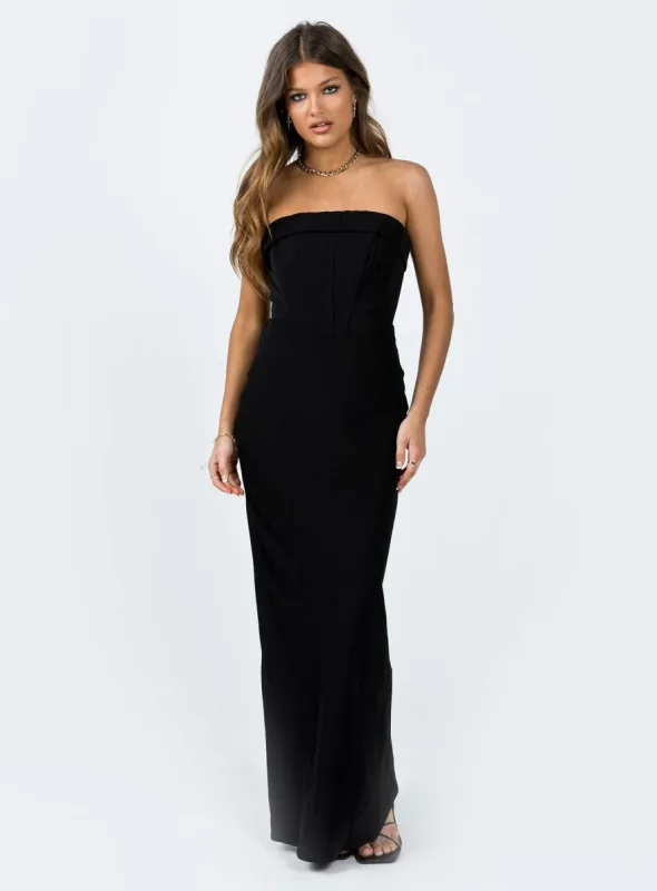 Lana Maxi Dress Black sold by Princess Polly