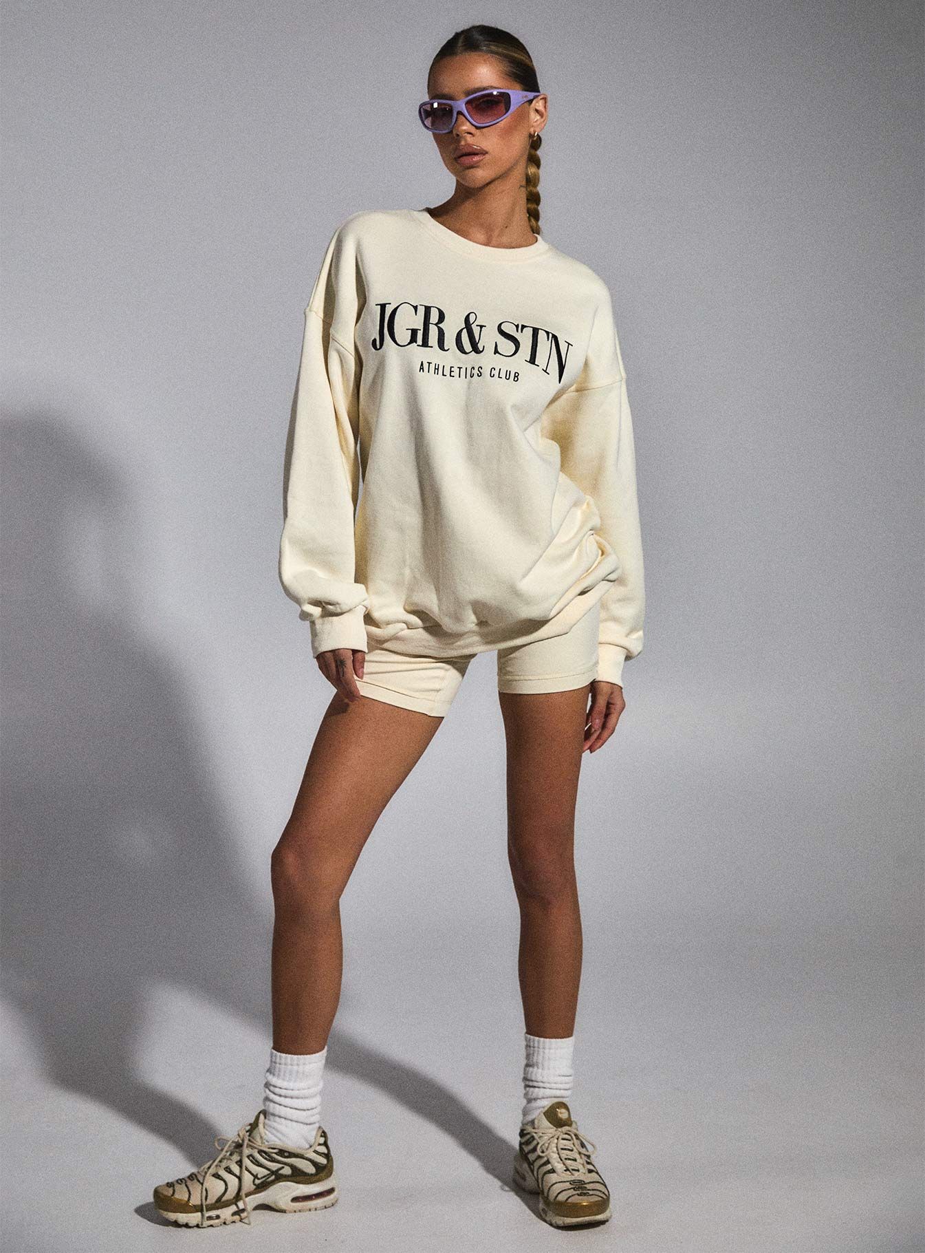 JGR & STN Mode Sweatshirt Ivory sold by Princess Polly product image thumbnail 3