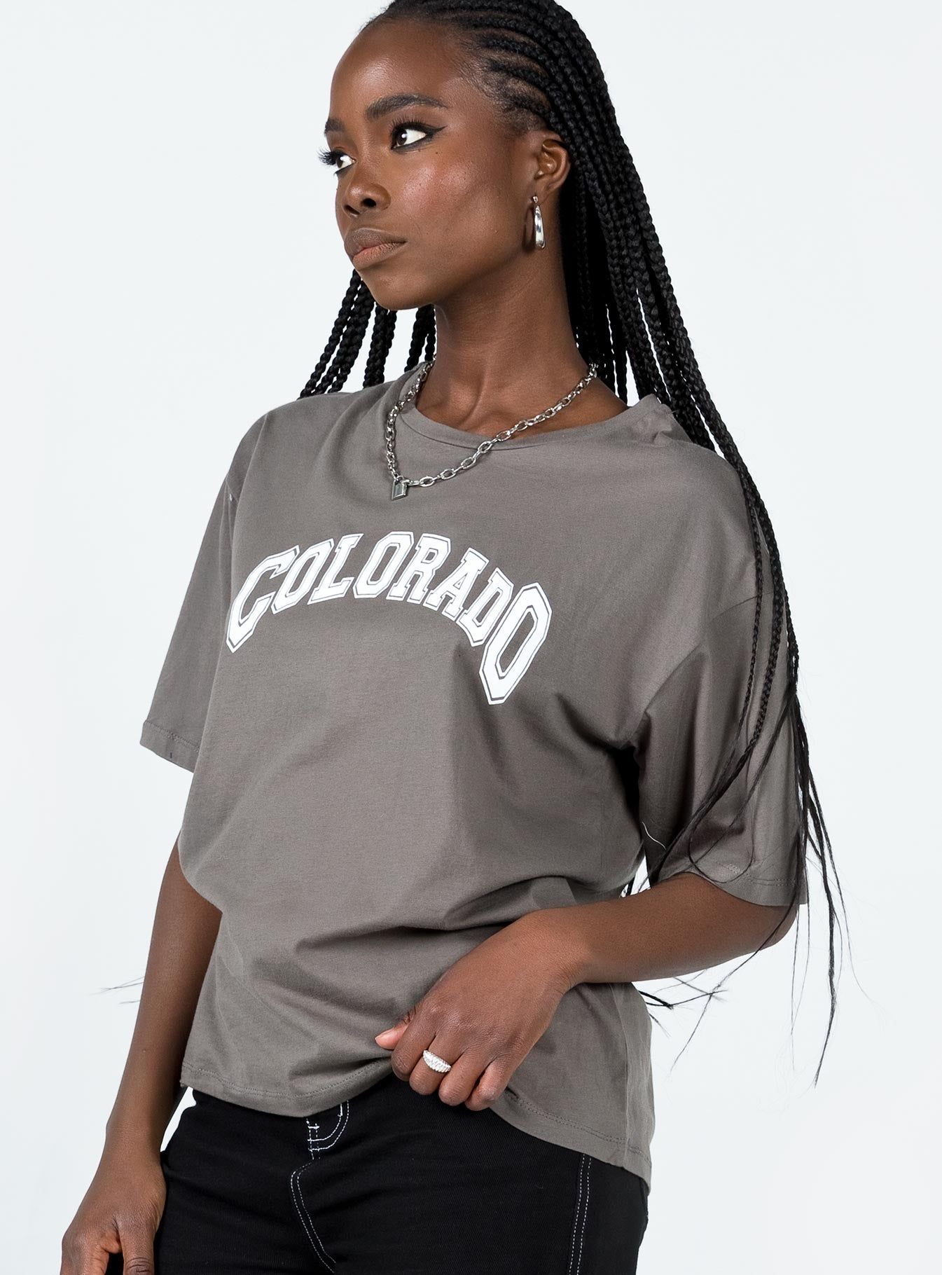 Colorado Graphic Tee Grey sold by Princess Polly product image thumbnail 4