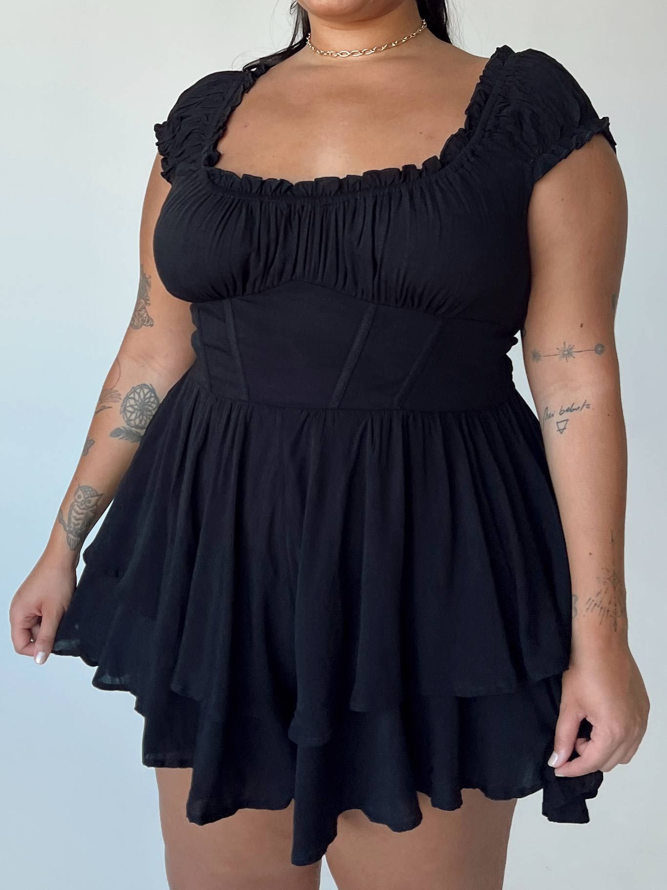 Tahiti Romper Black Curve sold by Princess Polly product image thumbnail 2