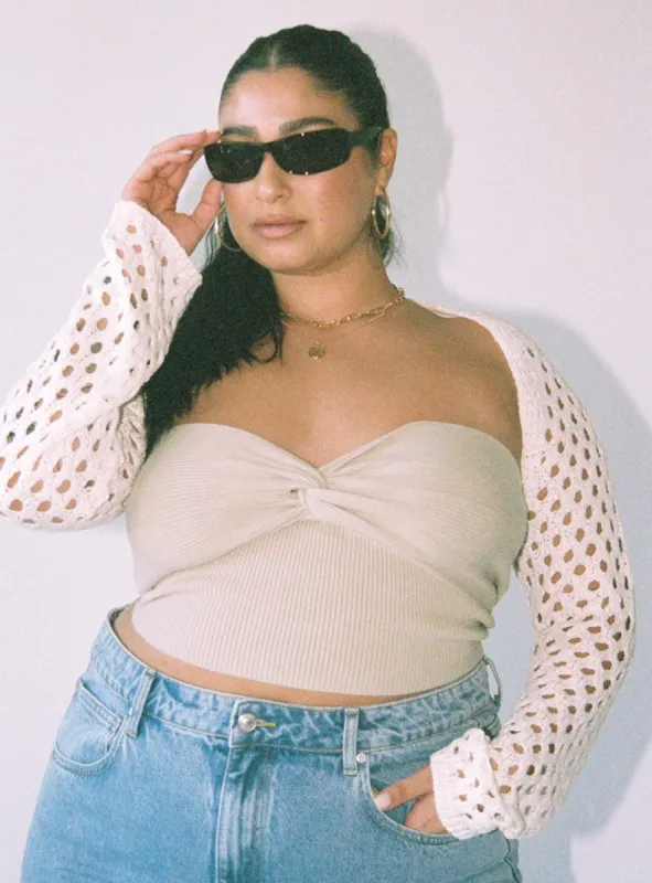 Lotani Bolero Cream Curve sold by Princess Polly