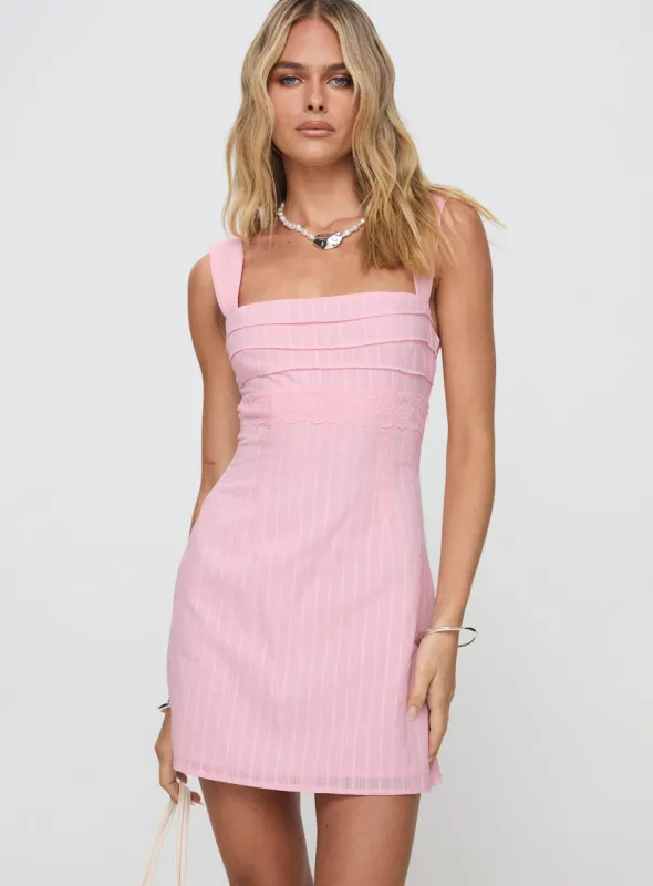 Anyone But You Mini Dress Pink sold by Princess Polly