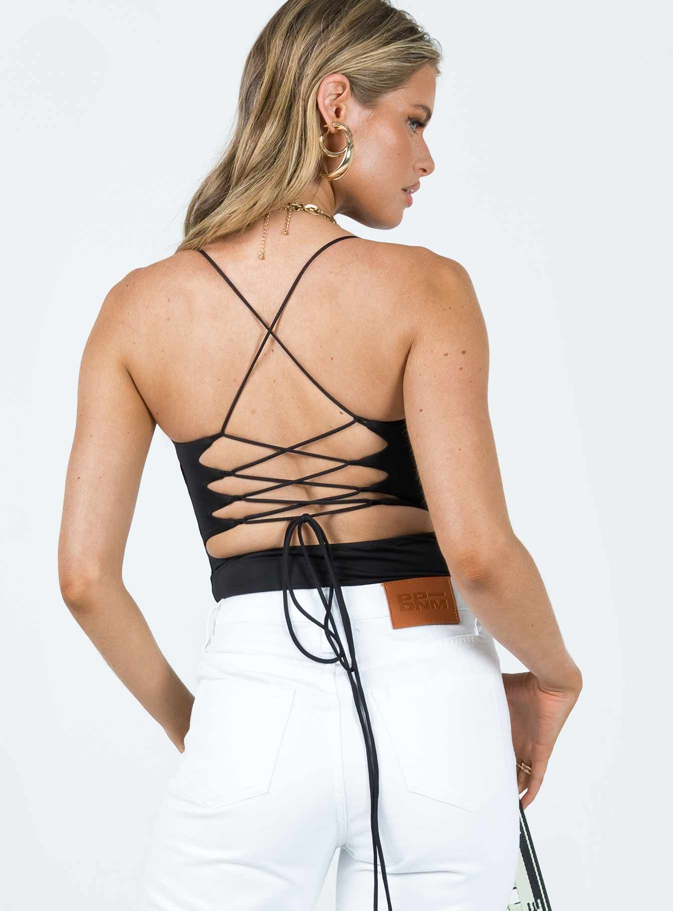 Karlah Bodysuit Black sold by Princess Polly product image thumbnail 4