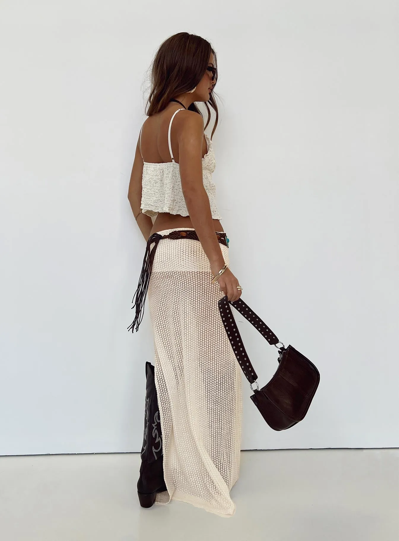 Ghauri Maxi Skirt Cream sold by Princess Polly product image thumbnail 3