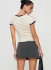 Karki Low Waist Mini Skort Charcoal sold by Princess Polly