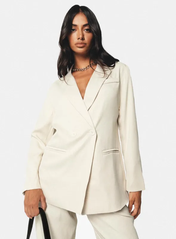 Deagon Blazer Cream sold by Princess Polly