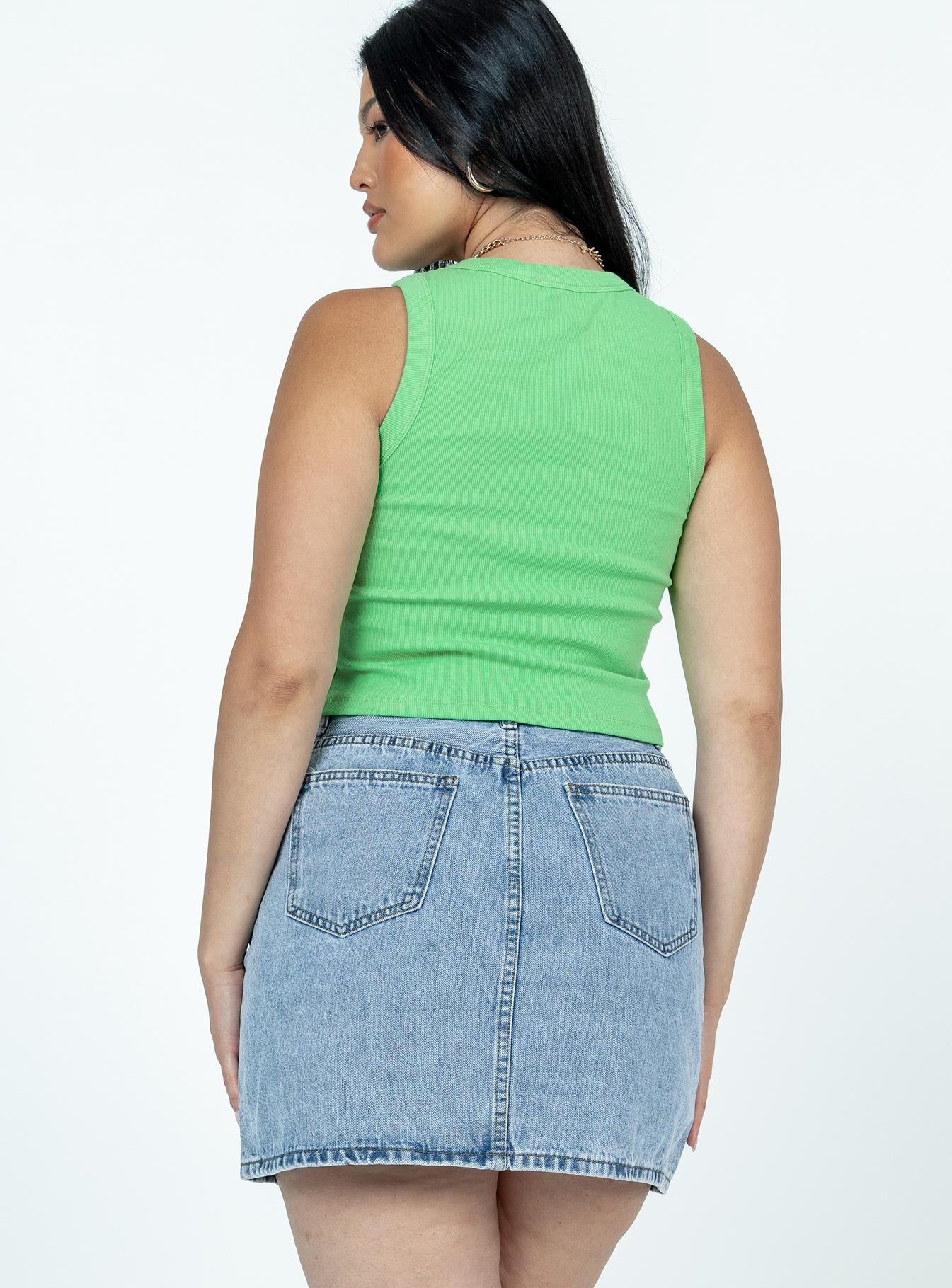 Bedford Mini Skirt Denim sold by Princess Polly product image thumbnail 5