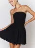 Rashida Strapless Mini Dress Black sold by Princess Polly