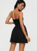 Rashida Strapless Mini Dress Black sold by Princess Polly