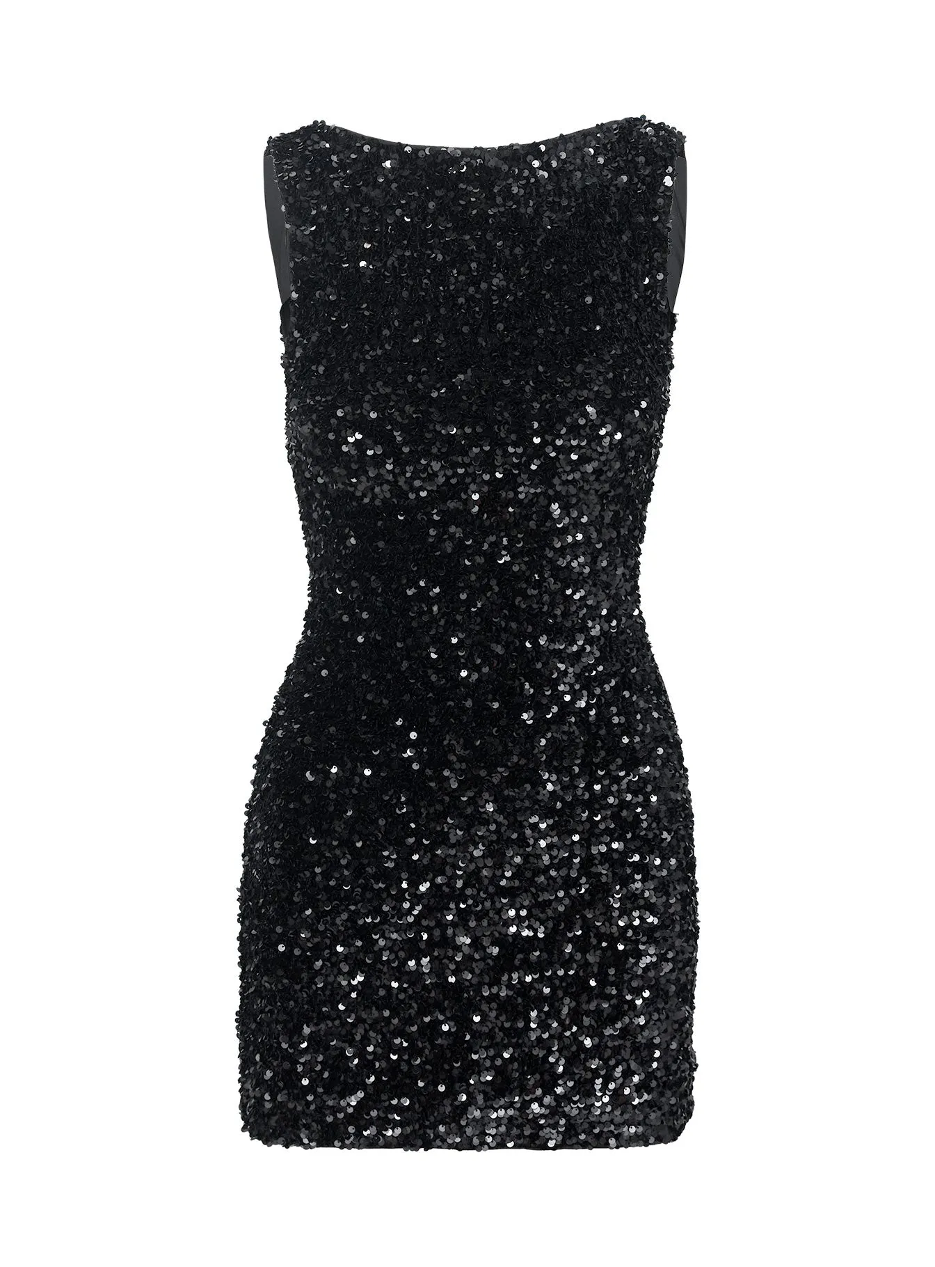Cinematic Sequin Mini Dress Black sold by Princess Polly product image thumbnail 4