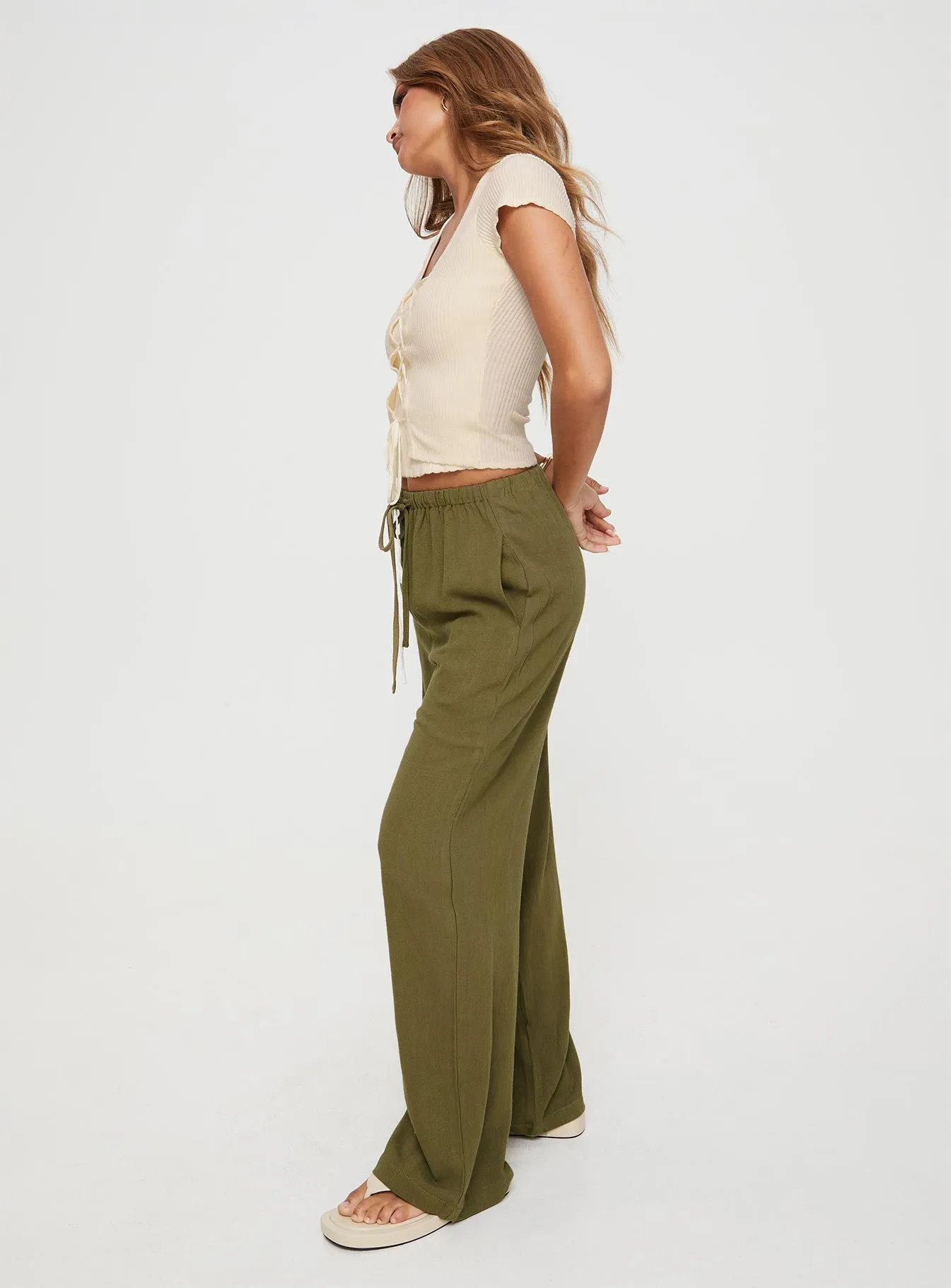 Parklea Pants Sage sold by Princess Polly product image thumbnail 4