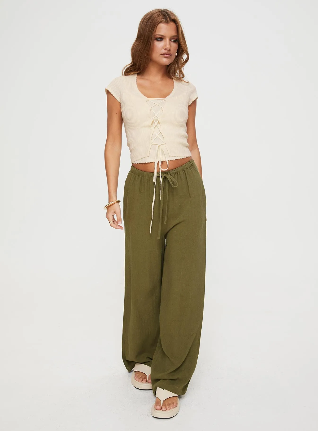 Parklea Pants Sage sold by Princess Polly product image thumbnail 3