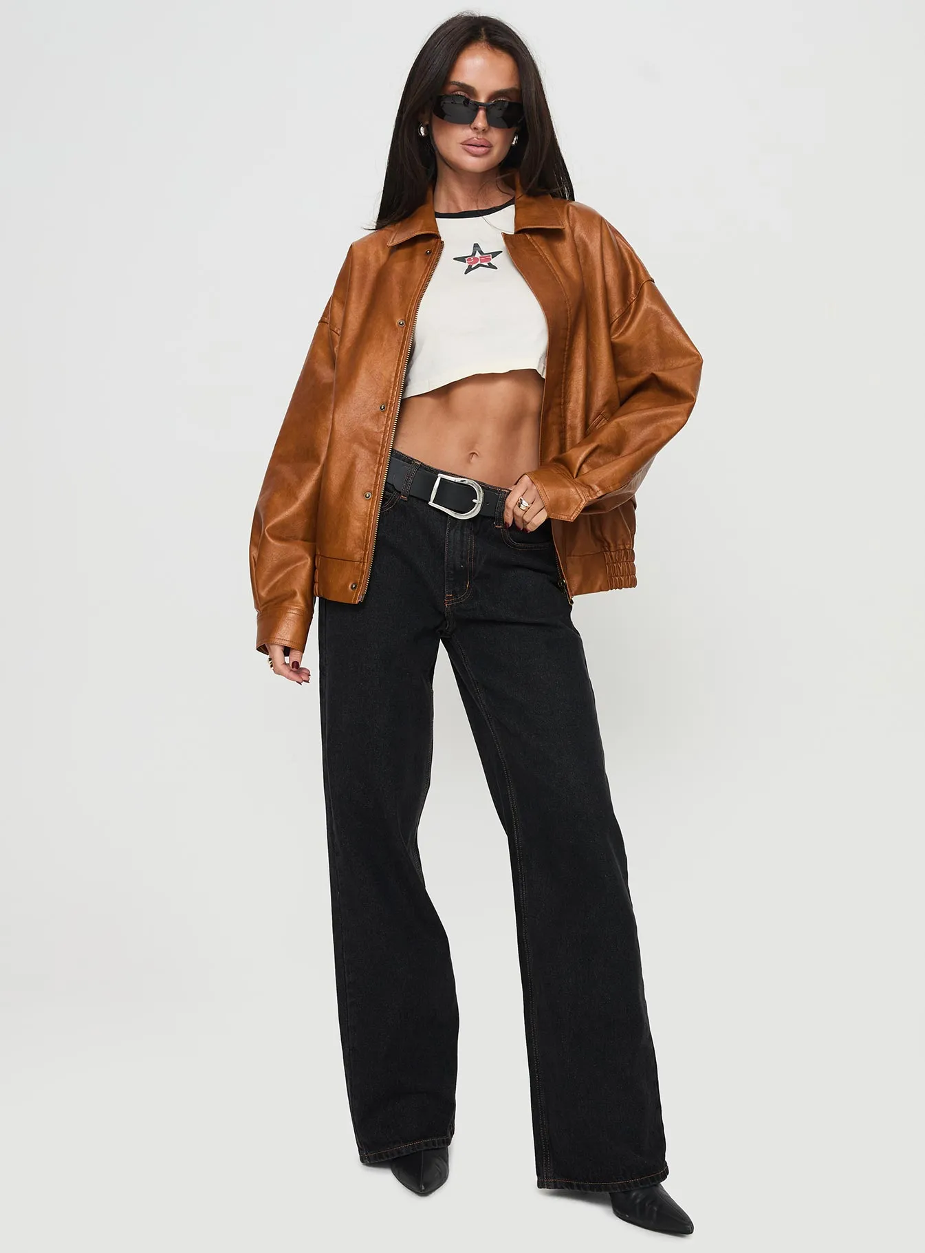Kenny Bomber Jacket Tan sold by Princess Polly product image thumbnail 3