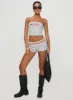 In Miami Strapless Top Grey sold by Princess Polly