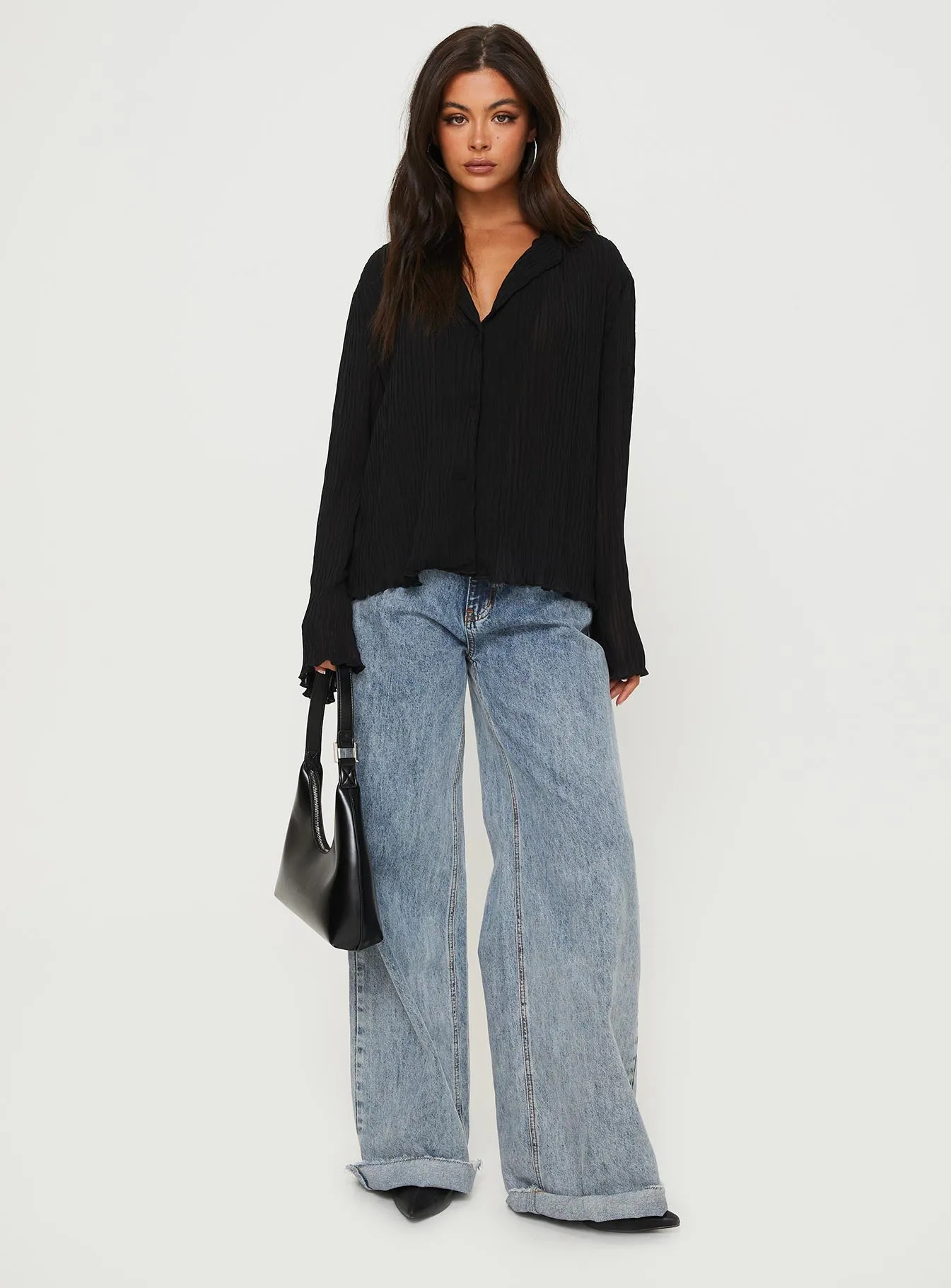 Selma Shirt Black sold by Princess Polly product image thumbnail 3