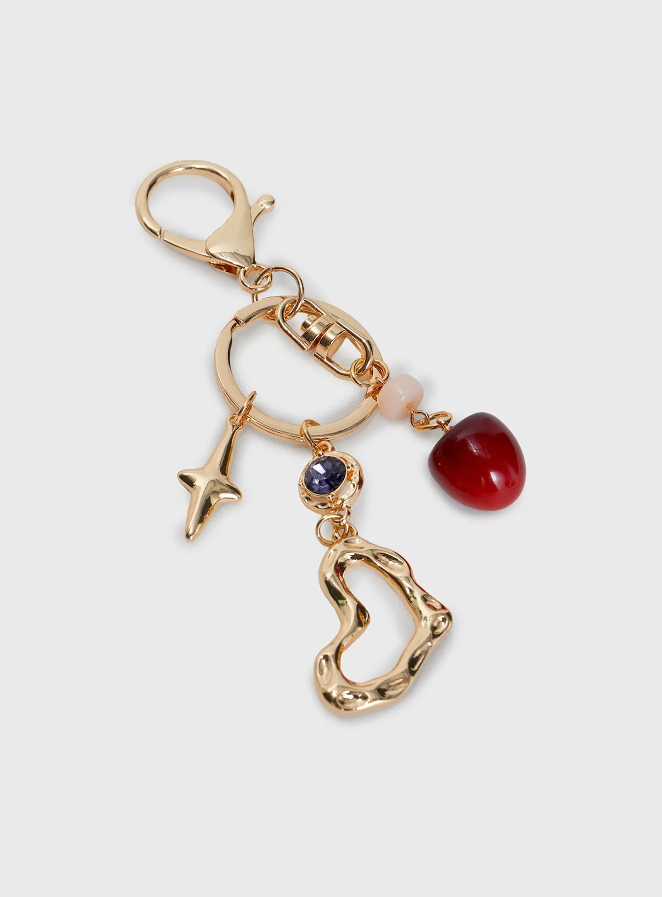 Shades Of Love Keyring Gold sold by Princess Polly product image thumbnail 3