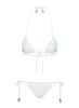 Naples Ring Triangle Bikini Top White sold by Princess Polly