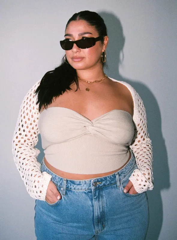 Kallista Top Cream Curve sold by Princess Polly