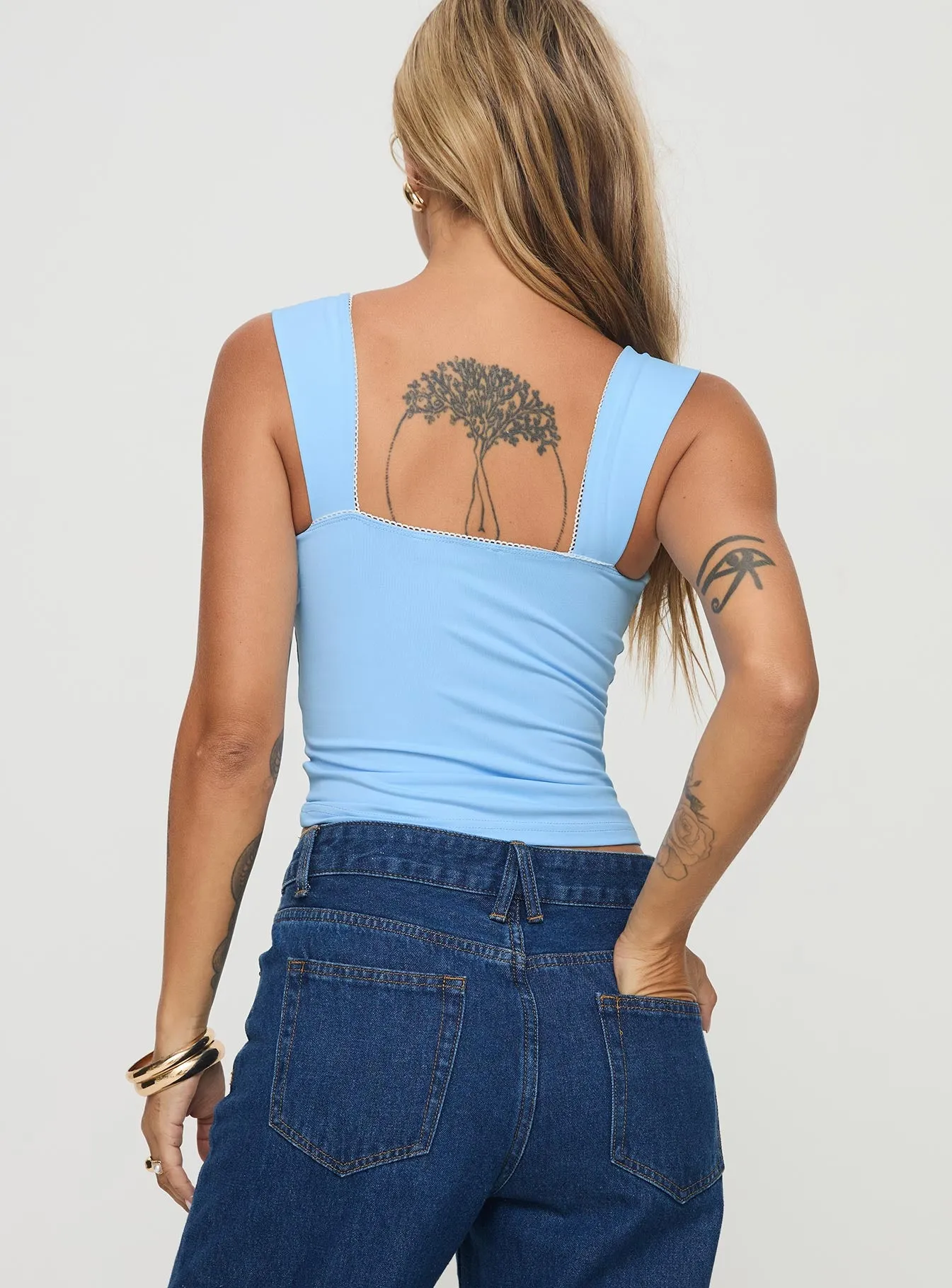 Yahya Top Blue sold by Princess Polly product image thumbnail 4