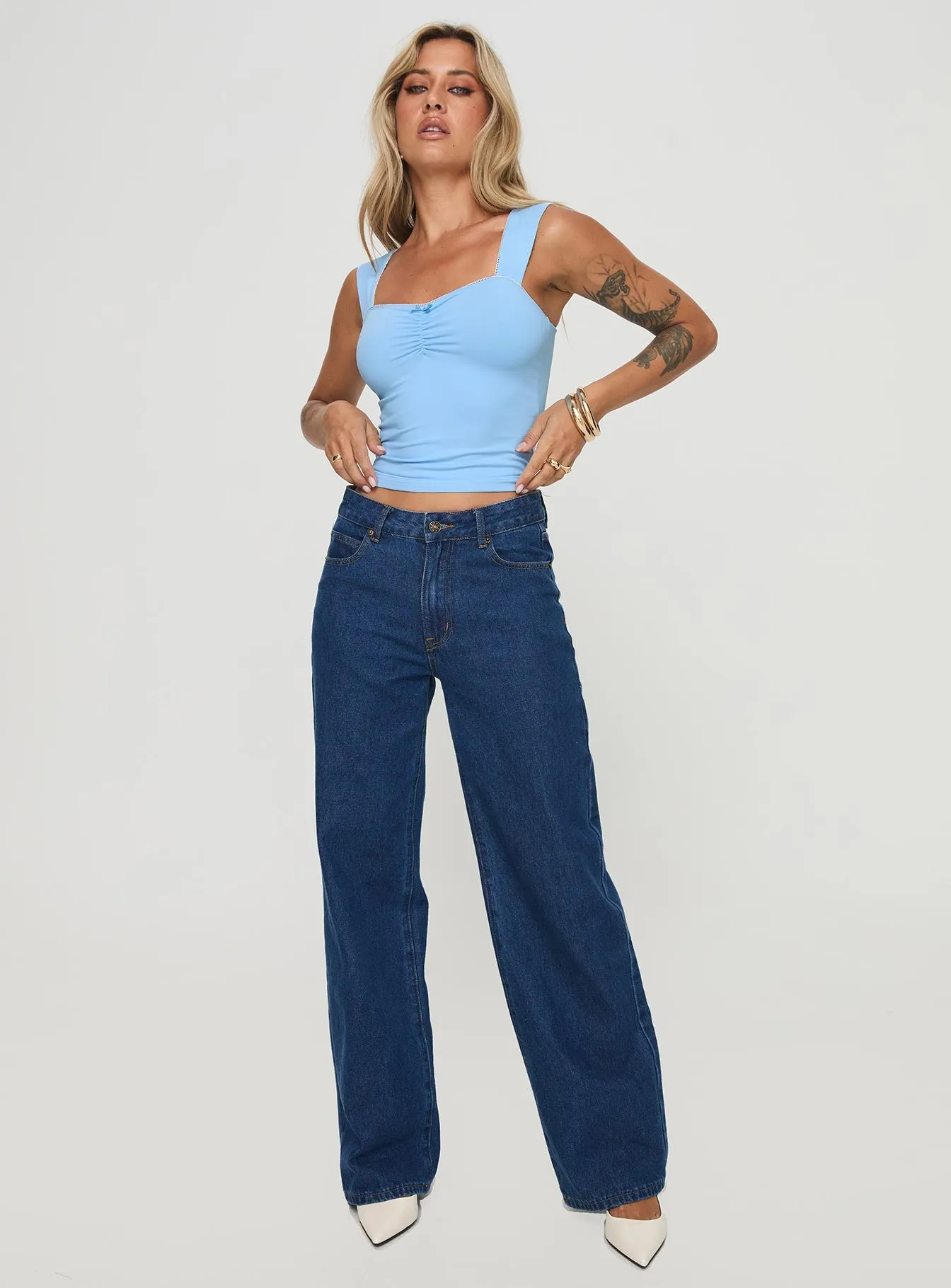 Yahya Top Blue sold by Princess Polly product image thumbnail 2