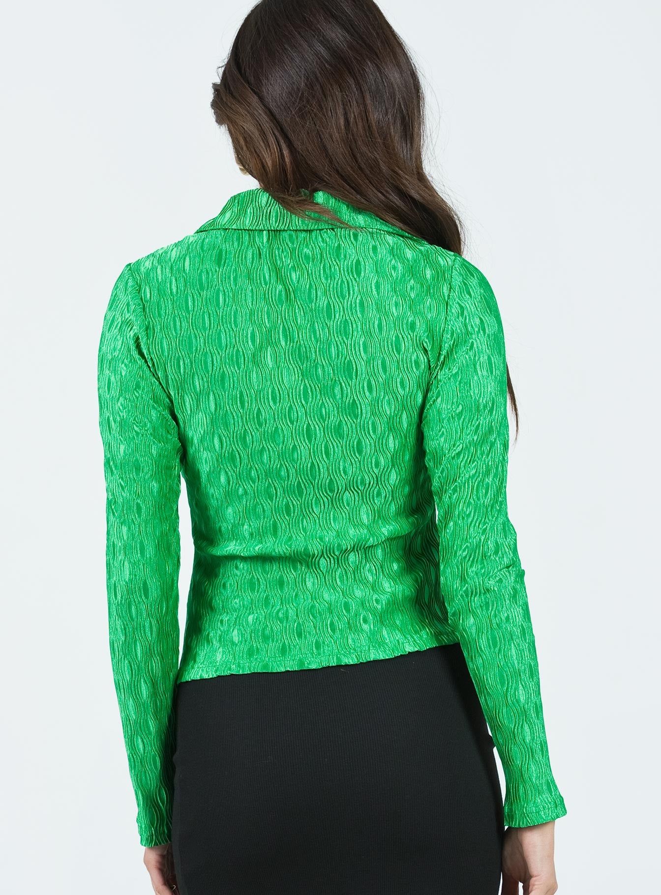 Arminger Long Sleeve Top Apple Green sold by Princess Polly product image thumbnail 4