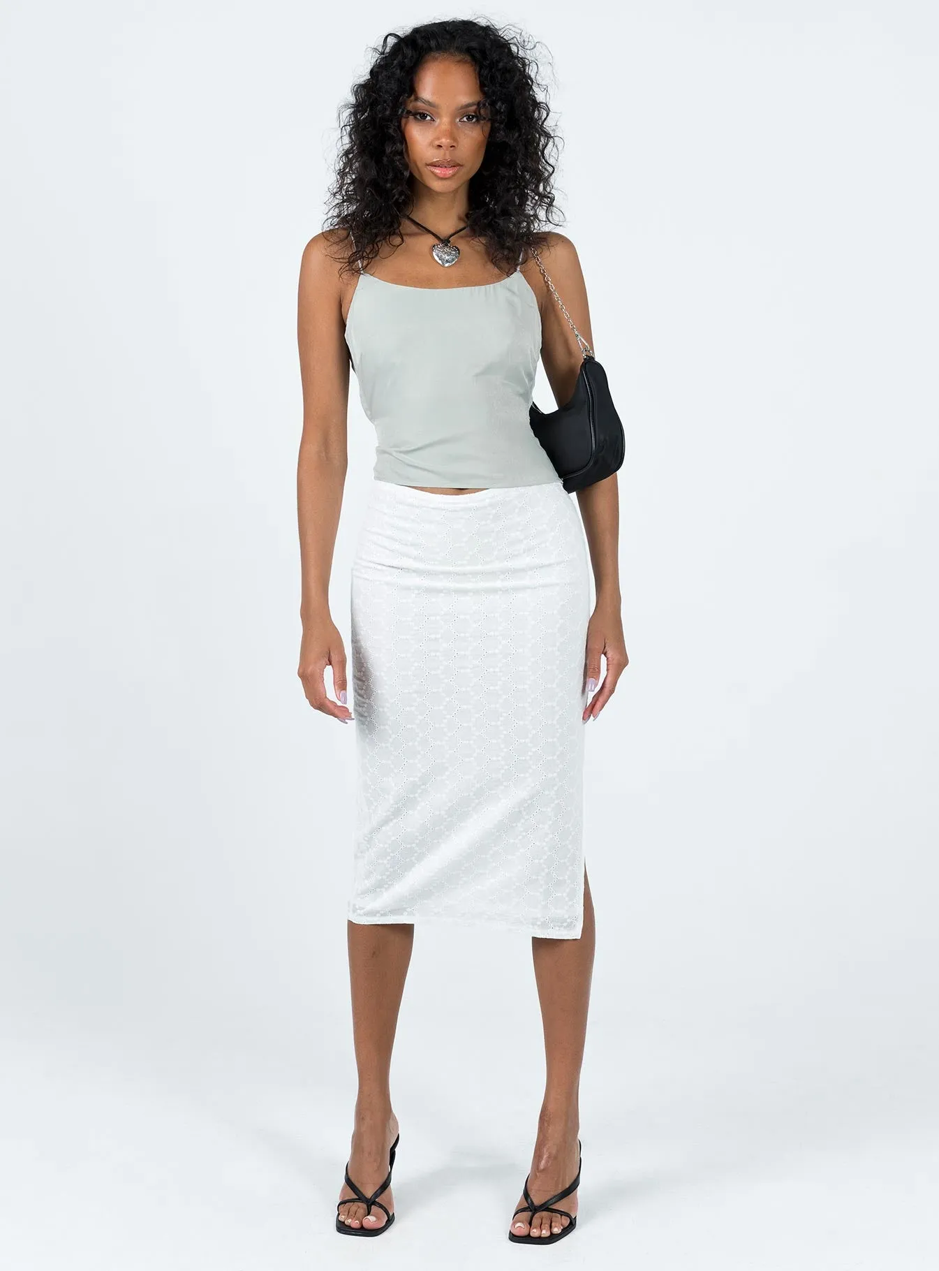 Cuatro Midi Skirt White sold by Princess Polly product image thumbnail 2