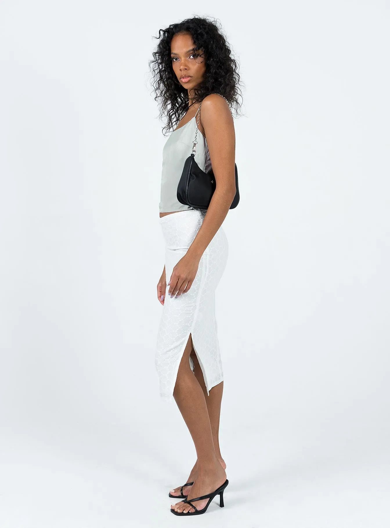 Cuatro Midi Skirt White sold by Princess Polly product image thumbnail 4