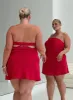 Phillipa Mini Dress Red Curve sold by Princess Polly