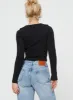 Morelle Long Sleeve Top Black sold by Princess Polly